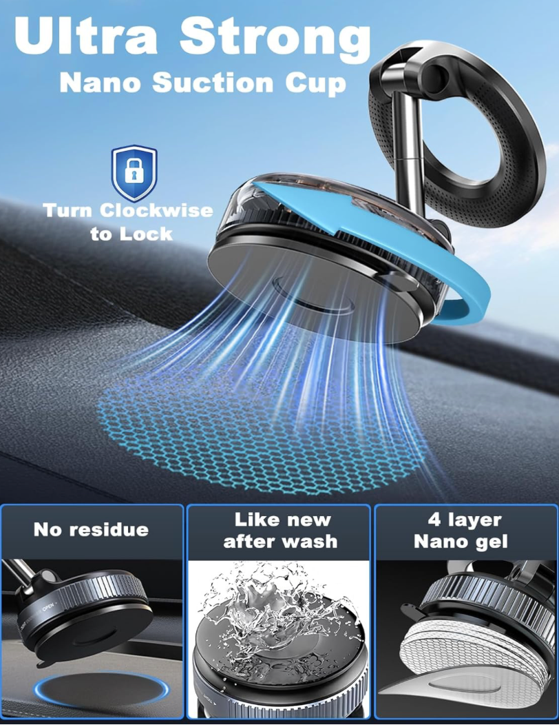 AirGrip" -Smart Vacuum Car Mount