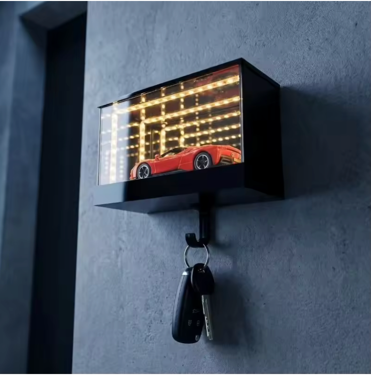 GripWalll Mount Car Key Holder with LED Light
