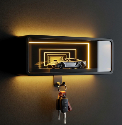 GripWalll Mount Car Key Holder with LED Light
